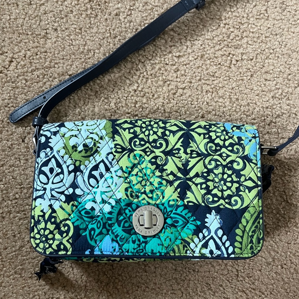 Vera Bradley Green & Blue Floral Purse